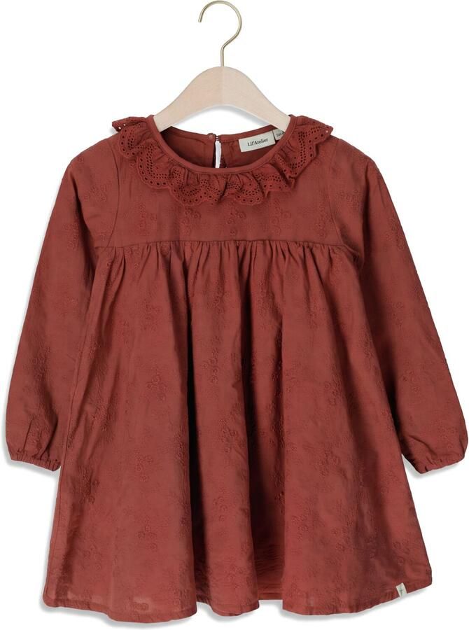LIL' ATELIER Meisjes Jurken Nmfnopa Ls Loose Dress Lil Rood