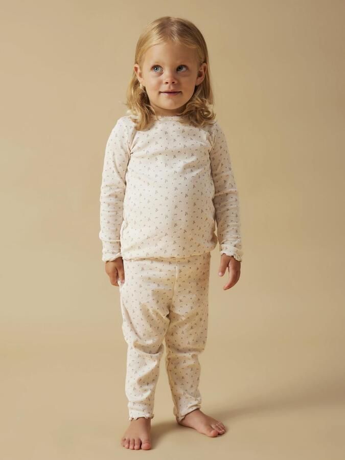 LIL' ATELIER Meisjes Nachtkleding Nmfgago Night Set Lil Creme