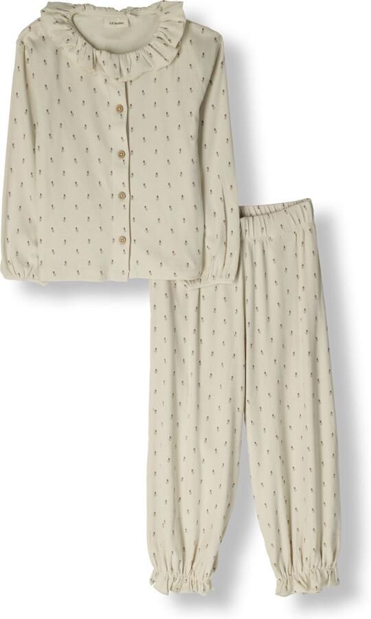 LIL' ATELIER Meisjes Nachtkleding Nmfgago Rua Loose Night Set Lil Creme - Foto 4