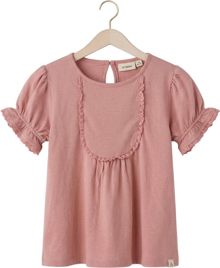 LIL' ATELIER Meisjes Tops & T-shirts Nmfhalina Ss Top Lil Roze