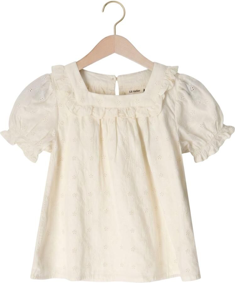 LIL' ATELIER Meisjes Tops & T-shirts Nmfhosa Ss Loose Shirt Lil Ecru
