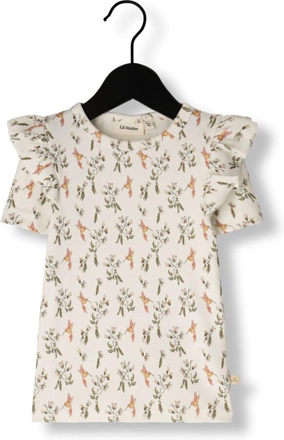 LIL' ATELIER Meisjes Tops & T-shirts Nmflavo Evo Ss Slim Top Lil Wit - Foto 2