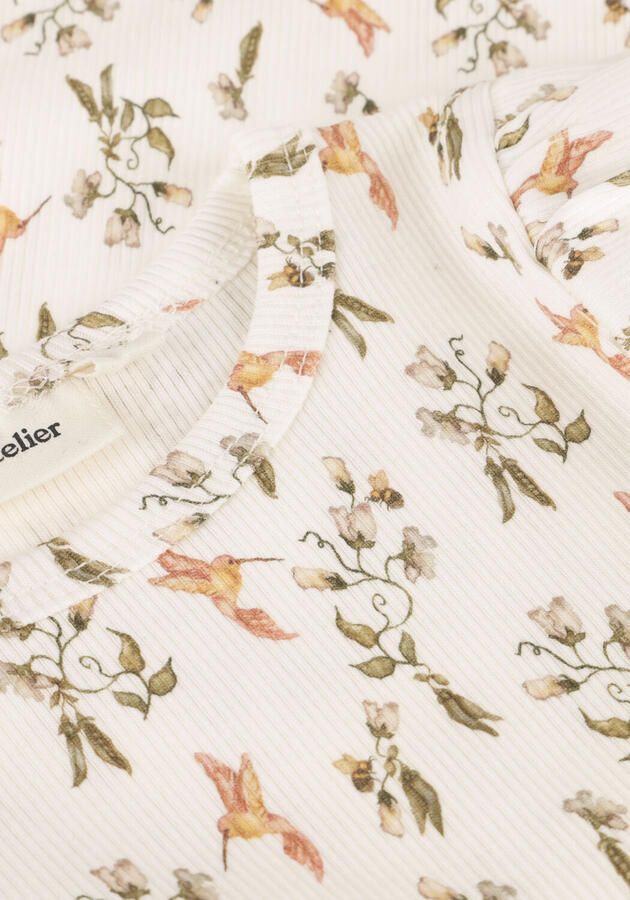 LIL' ATELIER Meisjes Tops & T-shirts Nmflavo Evo Ss Slim Top Lil Wit