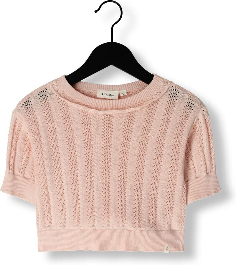 LIL' ATELIER Meisjes Truien & Vesten Nmffaria Ss Loose Knit Lil Lichtroze - Foto 2