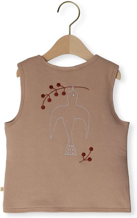 LIL' ATELIER Meisjes Truien & Vesten Nmfjobo Tia Loose Sweat Vest Pad Lil Zand - Foto 3