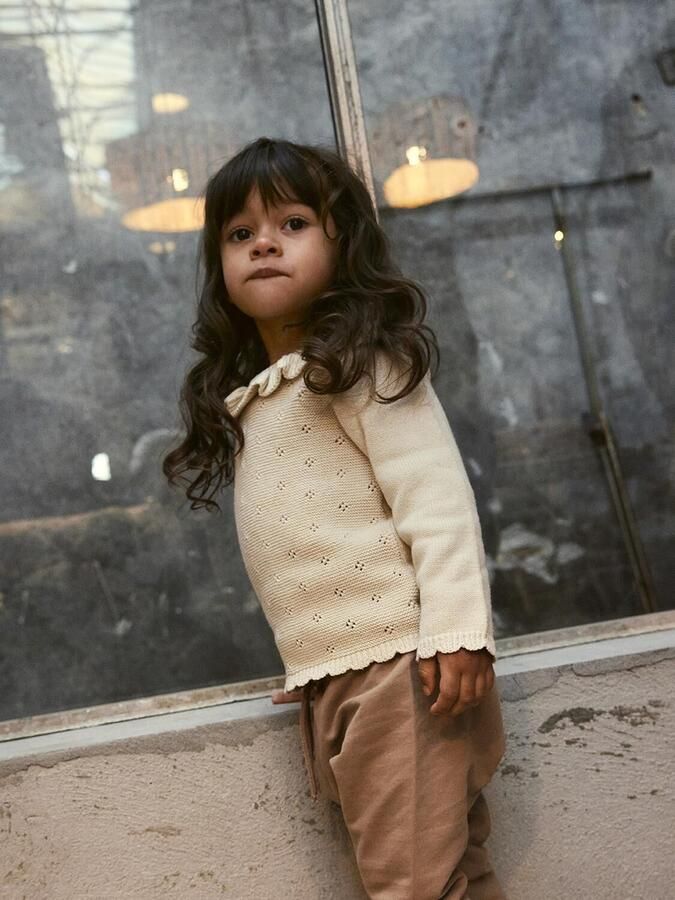 LIL' ATELIER Meisjes Truien & Vesten Nmflaguna Ls Knit Lil Noos Ecru - Foto 2