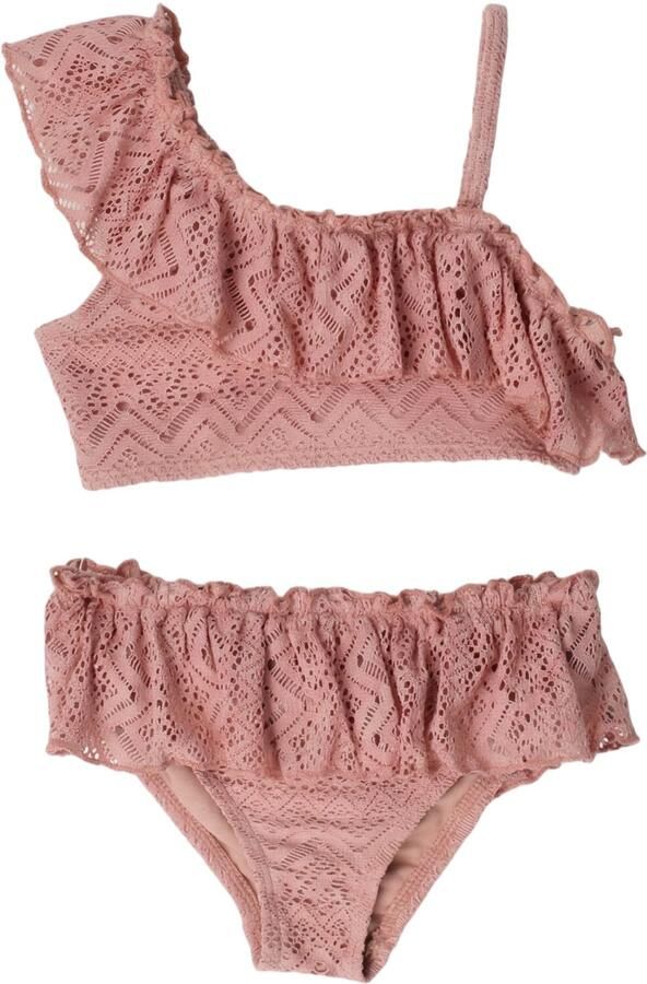 LIL' ATELIER Meisjes Zwemkleding Nmffeline Swim Set Lil Roze