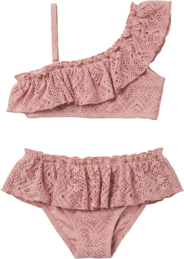 LIL' ATELIER Meisjes Zwemkleding Nmffeline Swim Set Lil Roze - Foto 2