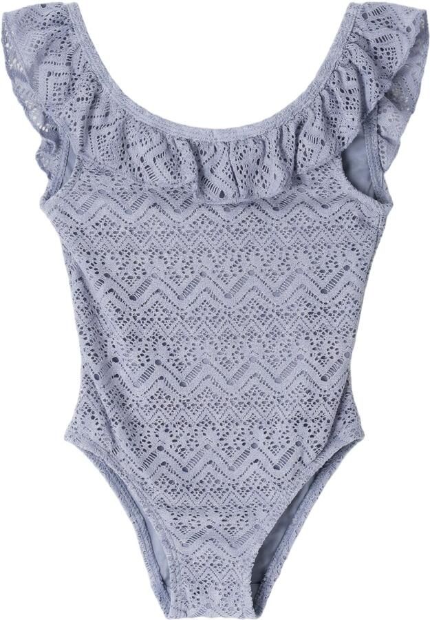 LIL' ATELIER Meisjes Zwemkleding Nmffeline Swimsuit Lil Lichtblauw