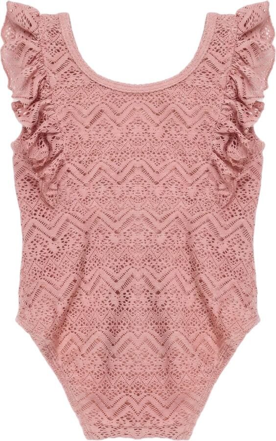 LIL' ATELIER Meisjes Zwemkleding Nmffeline Swimsuit Lil Roze - Foto 3