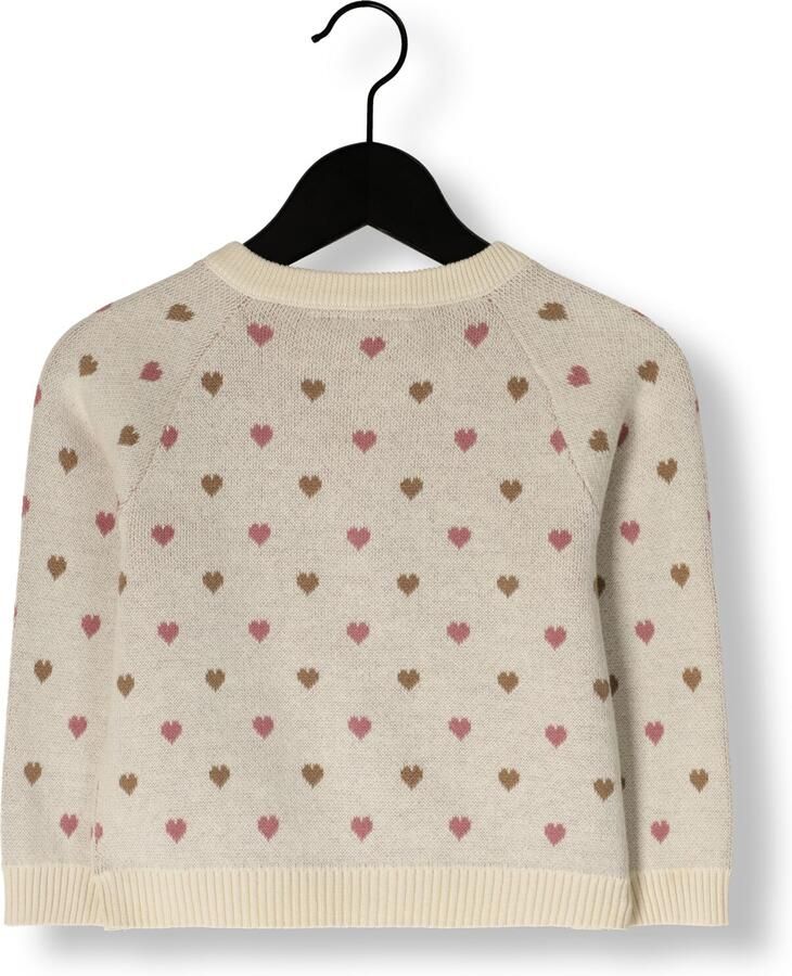 LIL' ATELIER Nmfsaran Ls Knit Card Heart Lil Creme