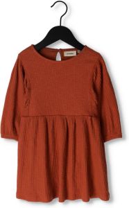 Lil' Atelier Oranje Mini Jurk Nmfraja 3 4 Loose Dress
