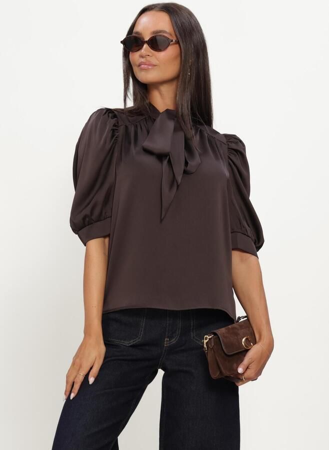 LINA LOCCHI Dames Blouses Ll-belia Bruin