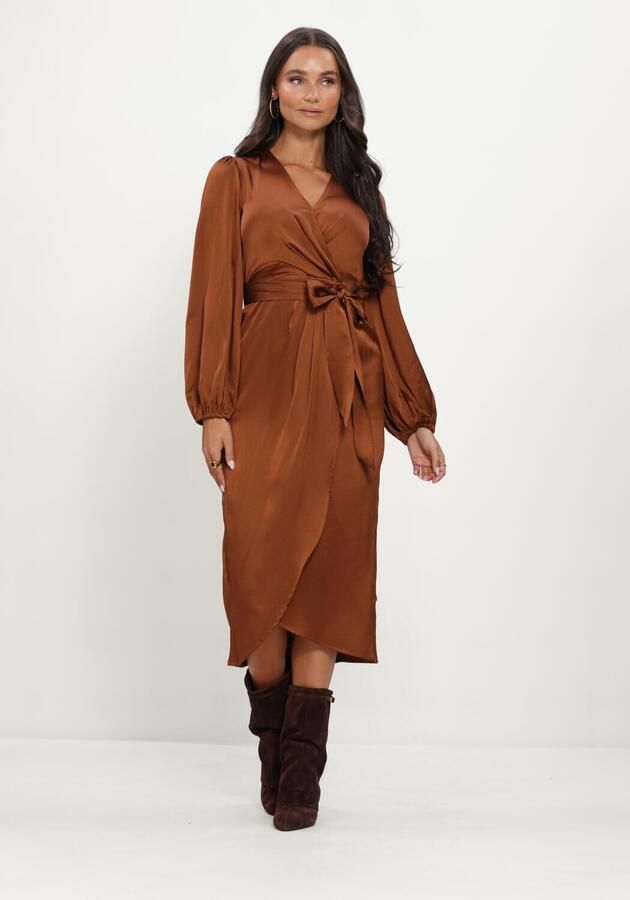LINA LOCCHI Dames Jurken Ll-bea Cognac