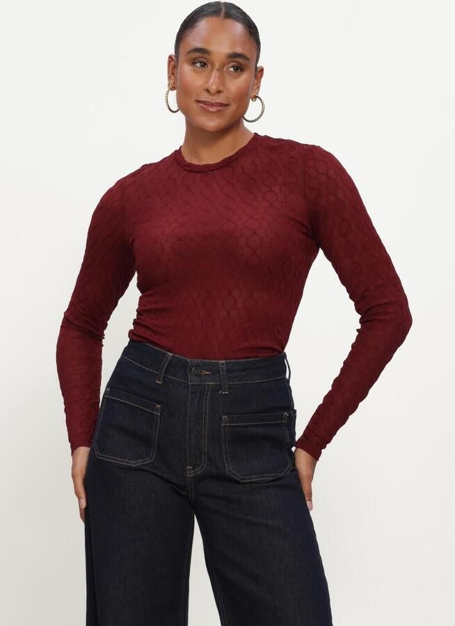 LINA LOCCHI Dames Tops & T-shirts Ll-belén Bordeaux