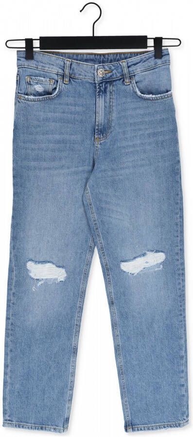 LIU JO Dames Jeans Ecs Pant.denim Straight H.w. Blauw