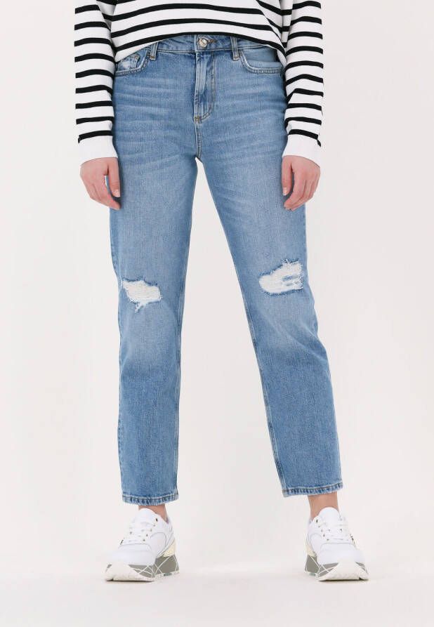 Liu Jo Blauwe Straight Leg Jeans Ecs Pant.denim Straight H.w.