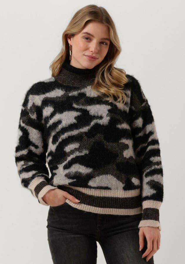 Liu Jo Camouflage Jacquard Sweater Multicolor Dames