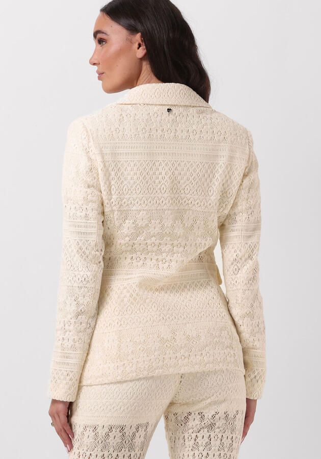 LIU JO Dames Blazers Pizzo Macrame Tp Jacket Creme