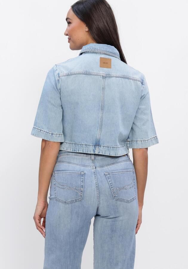LIU JO Dames Blouses Camica M c Tencel Lichtblauw - Foto 3