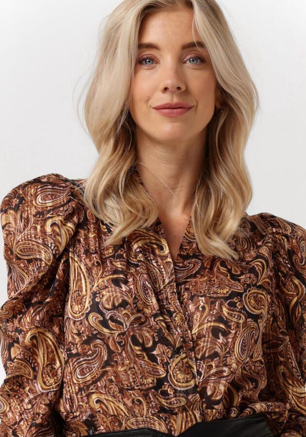 LIU JO Dames Blouses Tunica Ts Nav Lurex Bruin - Foto 2