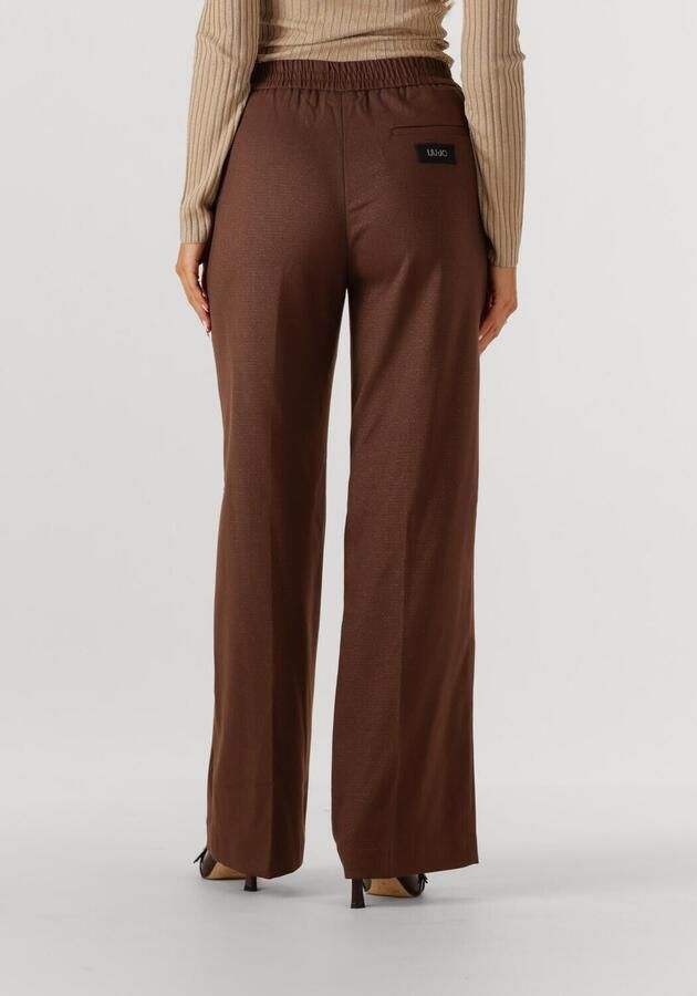 LIU JO Dames Broeken Pant Elastic Flare Bruin