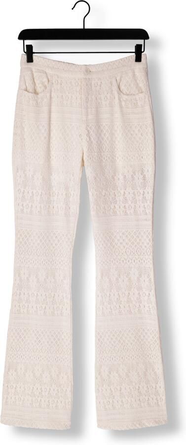 LIU JO Dames Broeken Pizzo Macrame Tp Pants Creme - Foto 3