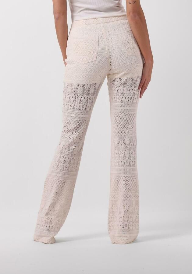 LIU JO Dames Broeken Pizzo Macrame Tp Pants Creme - Foto 2