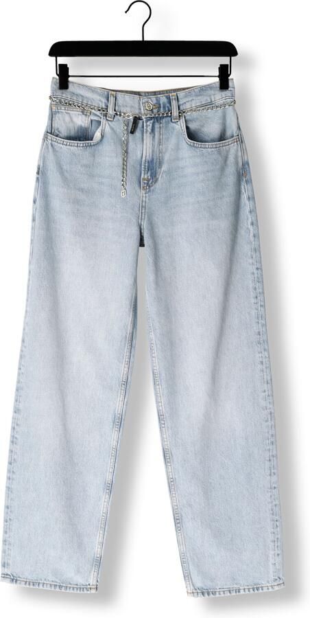 LIU JO Dames Jeans Pant.straight Color H.w. Lichtblauw - Foto 3