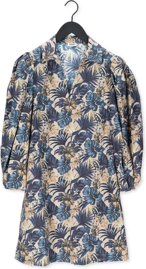 Liu Jo White Knielange jurk met all-over bloemenmotief - Foto 3