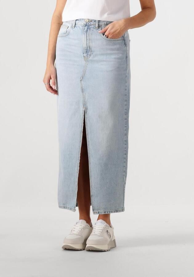 LIU JO Dames Rokken Gonna Lunga Straight Lichtblauw - Foto 4