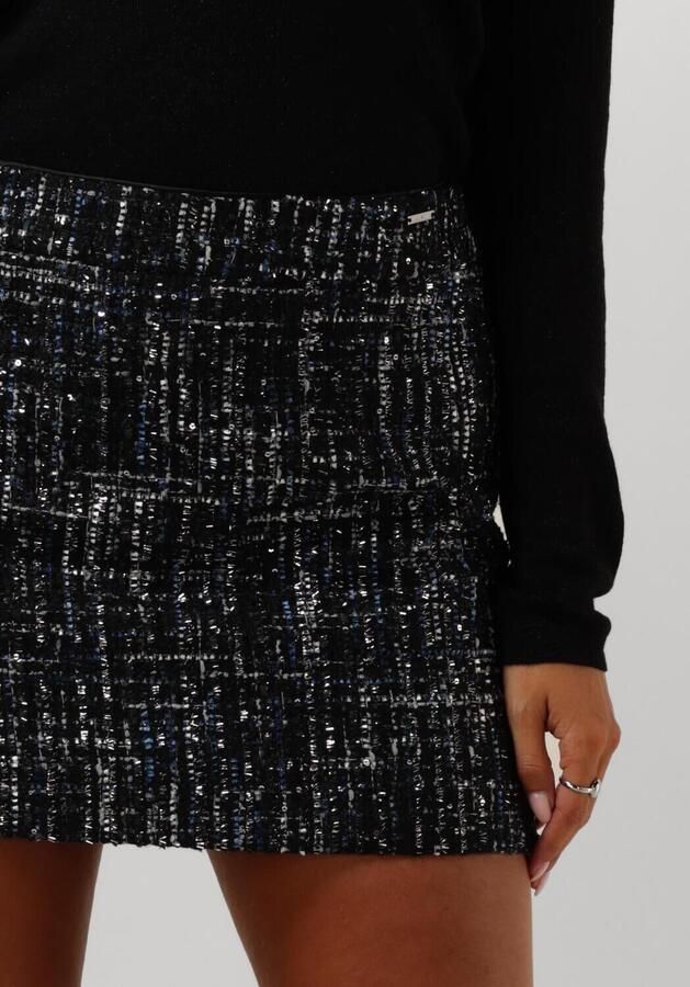 Liu Jo Zwarte Boucle Mini Rok Elegant Vrouwelijk Multicolor Dames - Foto 3