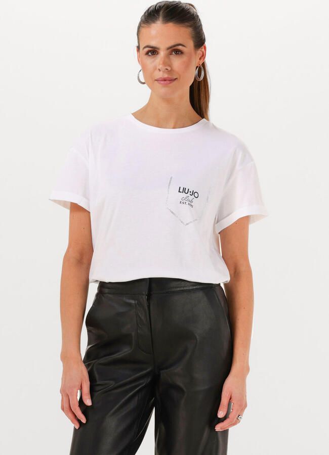 LIU JO Dames Tops & T-shirts Ecs T-shirt Moda M c Wit - Foto 4