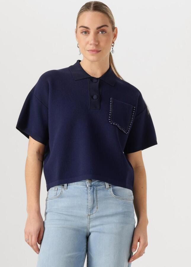 LIU JO Dames Tops & T-shirts Maglia Chiusa M l Donkerblauw - Foto 4