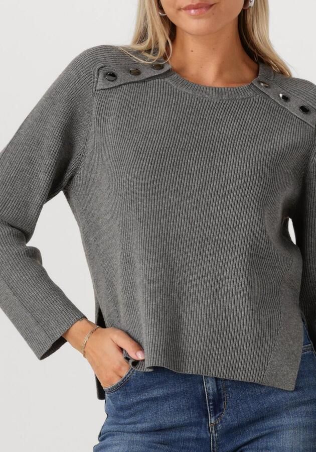 LIU JO Dames Truien & Vesten Ecs Maglia Chiusa Grijs - Foto 2