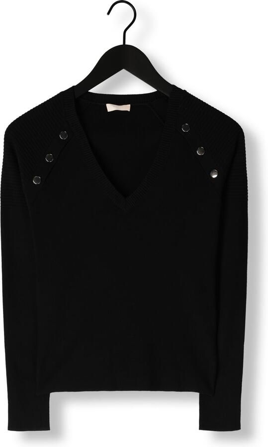 LIU JO Dames Truien & Vesten Ecs Maglia Chiusa M l 2 Zwart - Foto 3