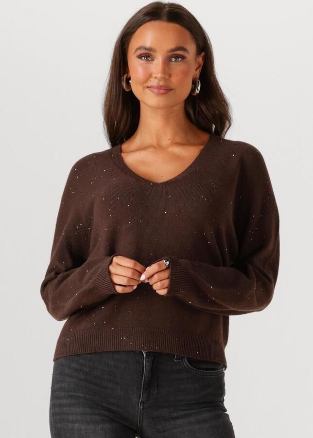 LIU JO Dames Truien & Vesten Maglia Chiusa Bruin - Foto 4