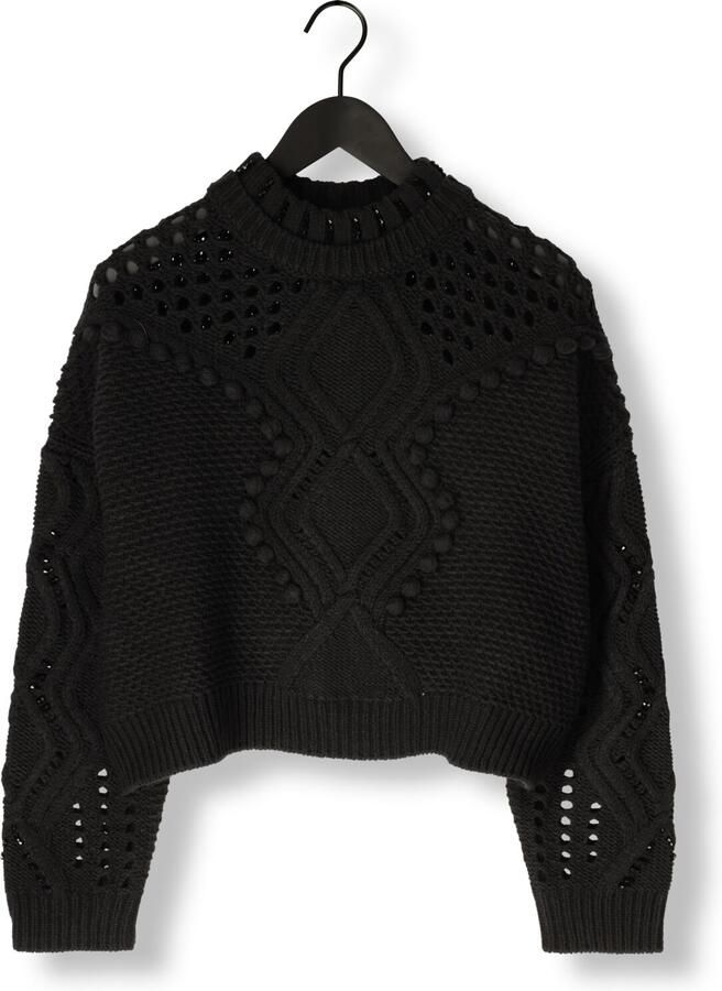 LIU JO Dames Truien & Vesten Maglia Chiusa Zwart