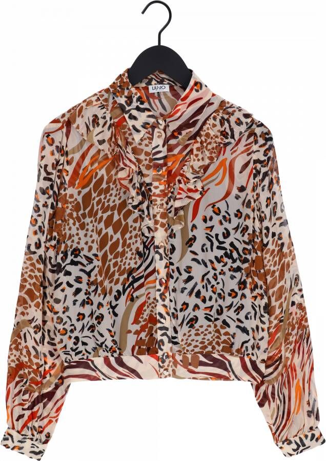 LIU JO Dames Blouses Camicia Ts Nav M l St All Oranje