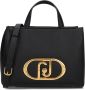 Liu Jo Dames Tas met Gouden Maxi Logo Dames tas met gouden maxi logo Brown Black Dames - Thumbnail 1
