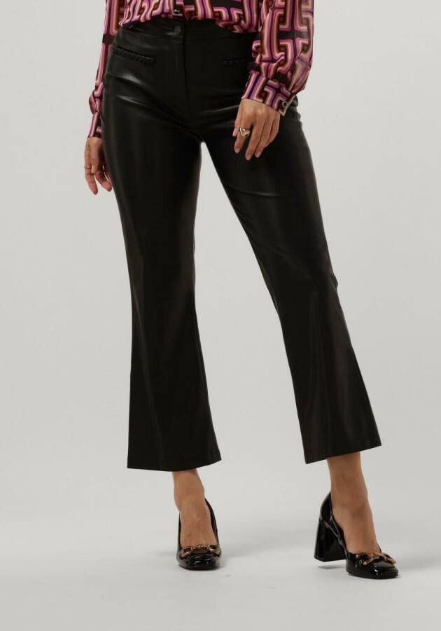 Liu Jo Zwarte cropped flared broek voor vrouwen Black Dames