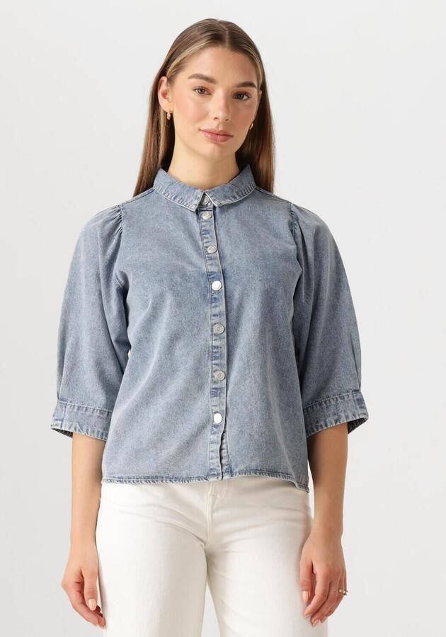 Lollys Laundry Feminine Denim Shirt met Vervaagd Effect Blue Dames - Foto 4