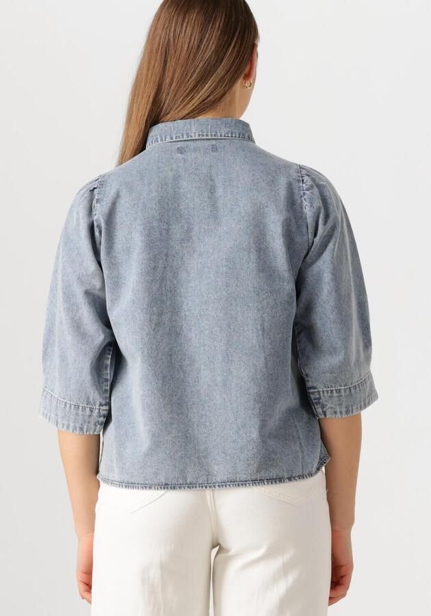 Lollys Laundry Feminine Denim Shirt met Vervaagd Effect Blue Dames - Foto 2