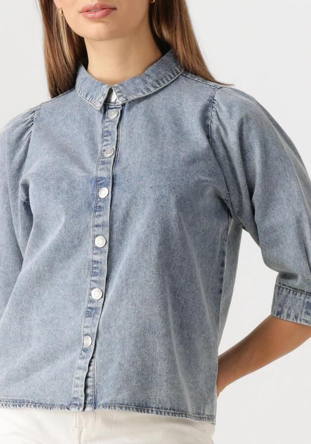 Lollys Laundry Feminine Denim Shirt met Vervaagd Effect Blue Dames - Foto 3
