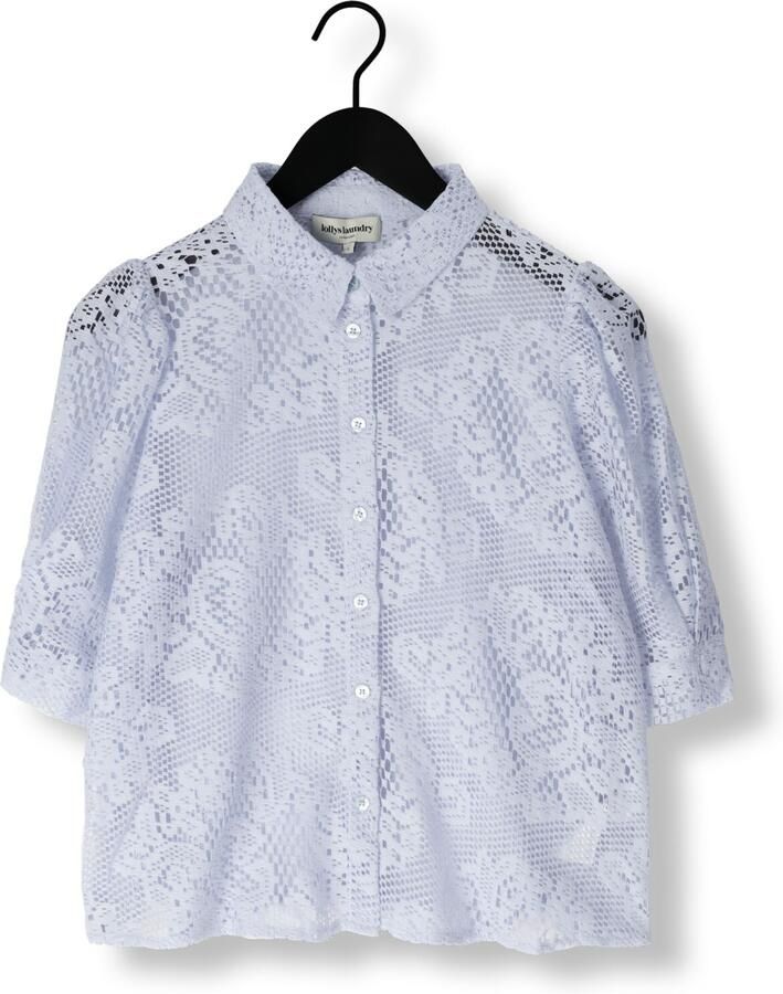 LOLLYS LAUNDRY Dames Blouses Bonoll Shirt Ss Lichtblauw - Foto 1