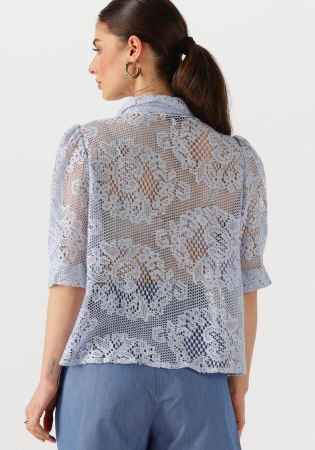 LOLLYS LAUNDRY Dames Blouses Bonoll Shirt Ss Lichtblauw - Foto 2