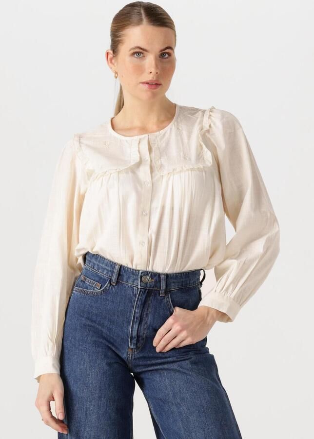 Lollys Laundry Romantische Blouse met Geborduurde Details Beige Dames - Foto 4