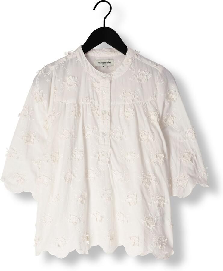 LOLLYS LAUNDRY Dames Blouses Louisell Blouse Ss Wit - Foto 1