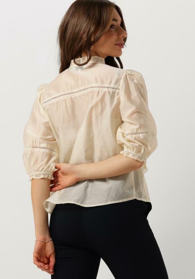 Lollys Laundry Ecru Shirt 3 4 Mouw Trendy Blouse Beige Dames - Foto 2