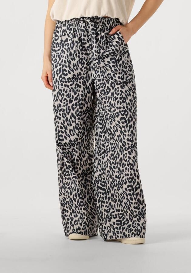 Lollys Laundry Luipaardprint Stijlvolle Broek Black Dames - Foto 4